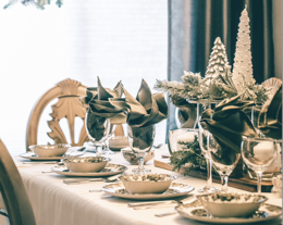 Holiday Hosting Dinner Stock Image (1)