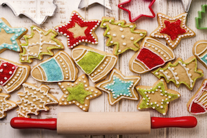 Baked holiday cookies in a pest free environment